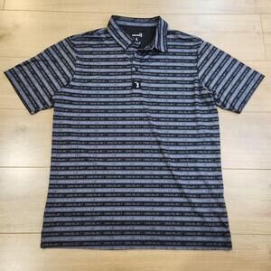 BogeyBros Polo Shirt Mens Large Gray I Never Pull Out Golf Performance Stretch